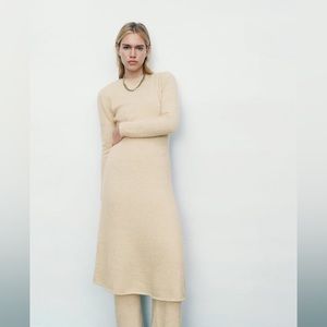 Zara + Wool Blend Knit Dress